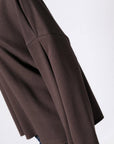 Μπλούζα φούτερ αχνούδιαστο oversized Plum - Dark brown - Dusty pink
