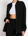 Bomber oversize black