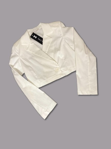 Crop Blazer and Pants Set