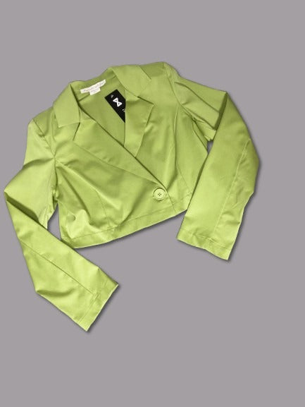 Crop Blazer and Pants Set