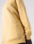 Μπλούζα Φούτερ χνούδι oversized Yellow - Dusty pink