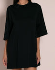 Μπλούζα κοντομάνικη βαμβακερή oversized Black,Indigo,Sand