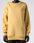 Μπλούζα Φούτερ χνούδι oversized Yellow - Dusty pink
