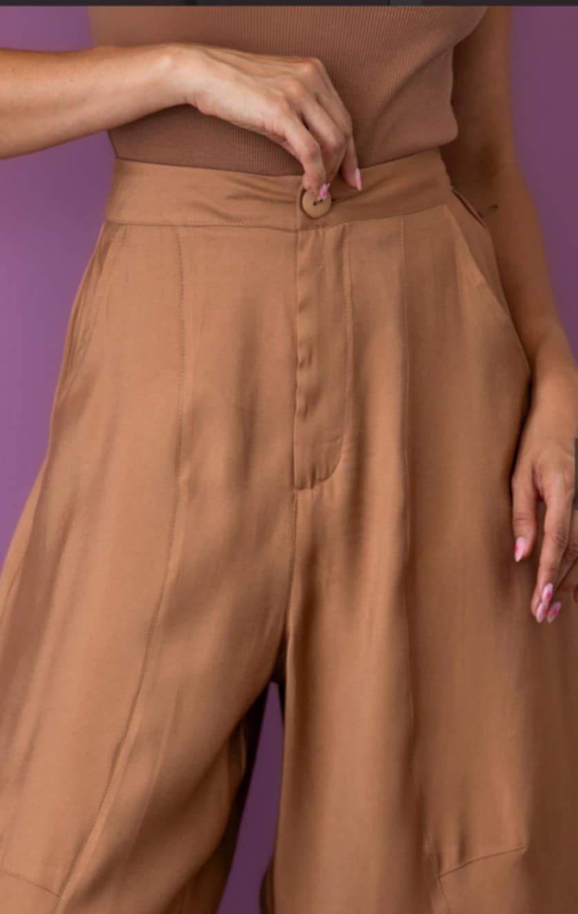 Παντελόνι ψηλόμεσο carrot fit Blue royal &amp; Camel
