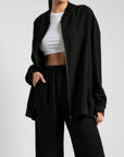 Bomber oversize black
