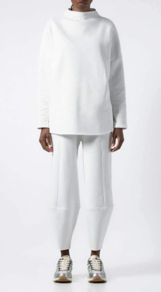 Παντελόνι carrot fit Light menthol &amp; cream &amp; off white &amp; black