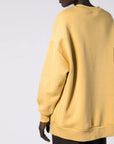 Μπλούζα Φούτερ χνούδι oversized Yellow - Dusty pink