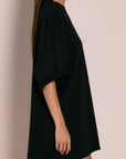 Μπλούζα κοντομάνικη βαμβακερή oversized Black,Indigo,Sand