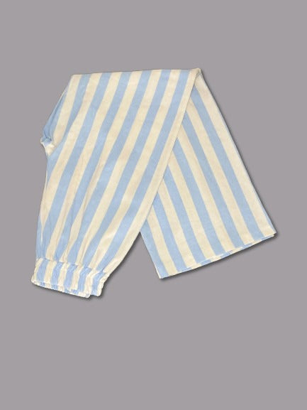 Thick Linen Crop Pants Set