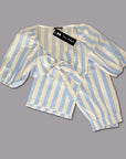 Set Thick Linen Crop Pants