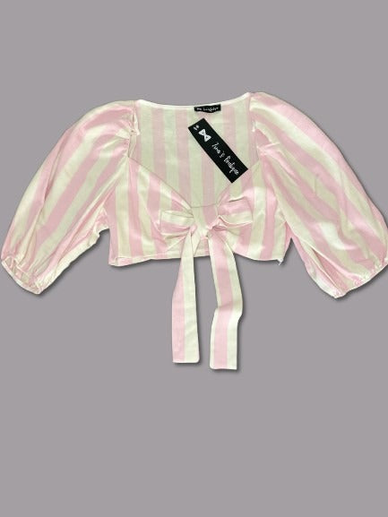 Set Thick Linen Crop Pants