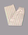 Set Thick Linen Crop Pants