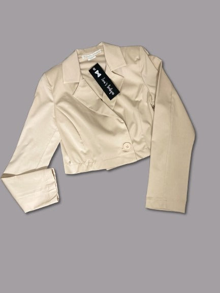 Crop Blazer and Pants Set