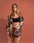 Skirt Set with Kimono