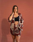 Skirt Set with Kimono