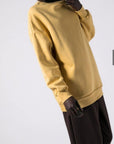 Μπλούζα Φούτερ χνούδι oversized Yellow - Dusty pink