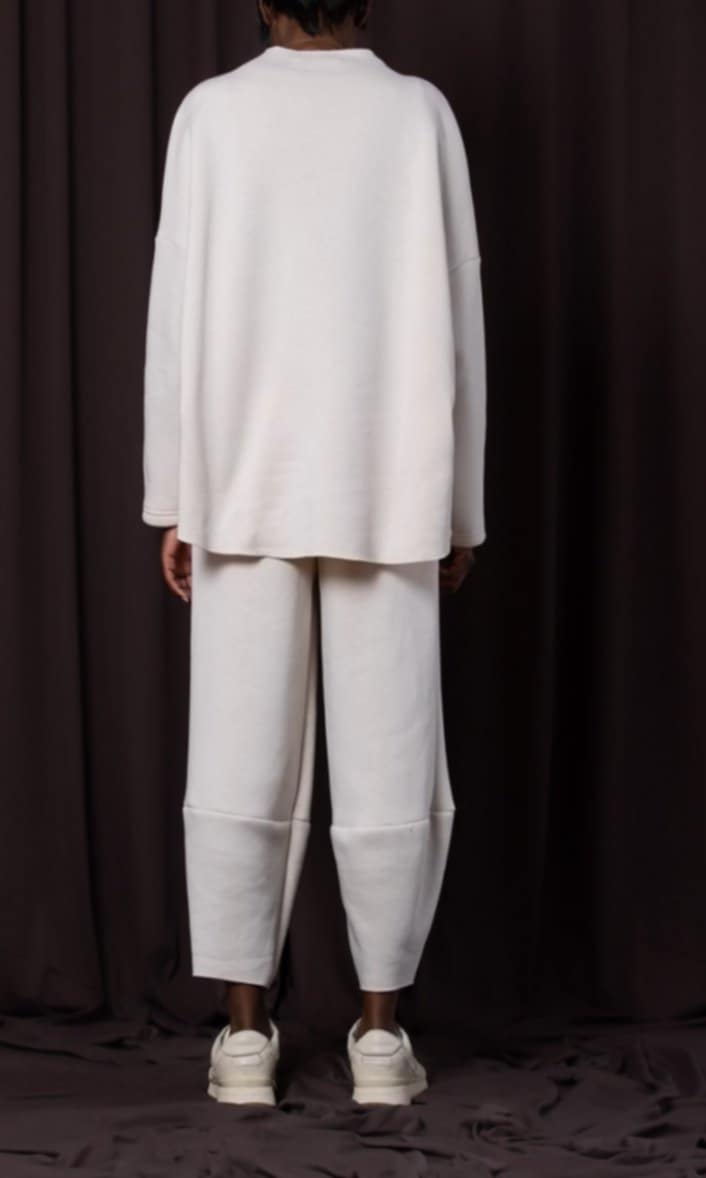 Παντελόνι carrot fit Light menthol &amp; cream &amp; off white &amp; black